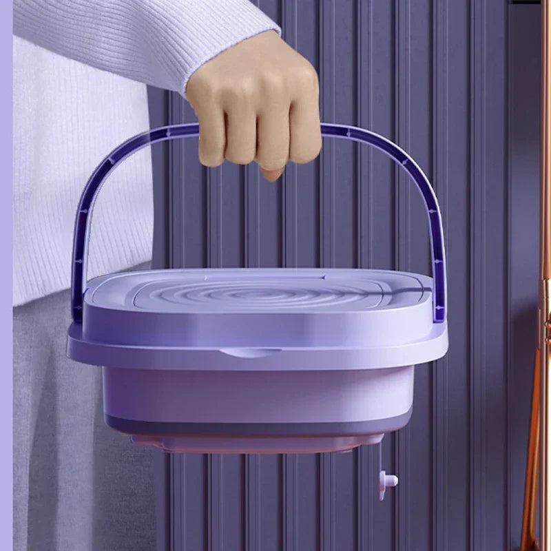 Mini Machine à Laver Pliable 8L - Pour sous-vêtements, culottes, mouchoirs,chaussettes et vêtements de bébé