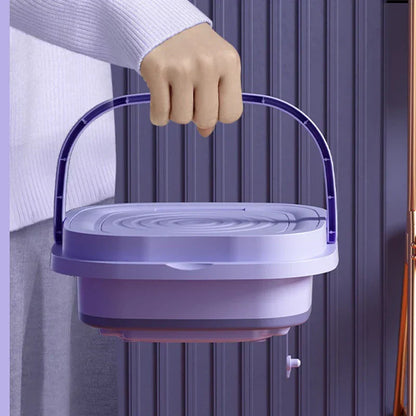 Mini Machine à Laver Pliable 8L - Pour sous-vêtements, culottes, mouchoirs,chaussettes et vêtements de bébé