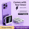 Mini Power Bank Universel -  10.000mAh avec 4 Câbles Charge.