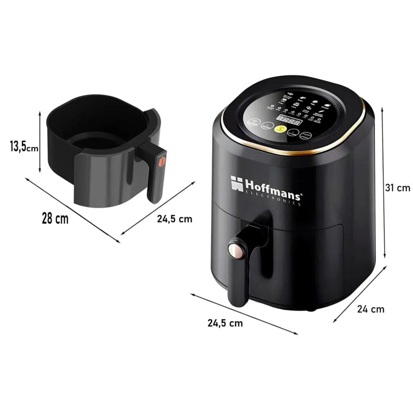 Friteuse à air ( Air Fryer ) - Qualite Superieur, 7,5 Litres.
